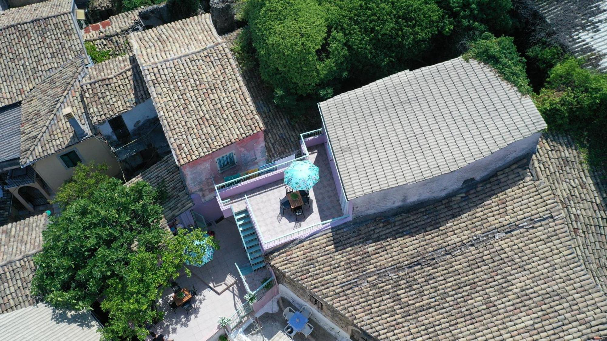 Siora Nina Charming Stone House Near Agios Gordios Villa Sinarádes Екстериор снимка